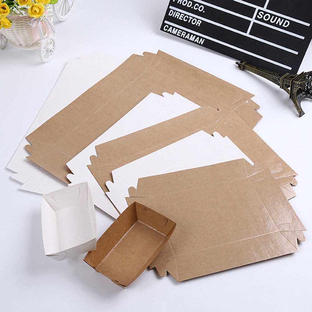 Food Snacks Box - 30 boîtes d'emballage jetables en papier