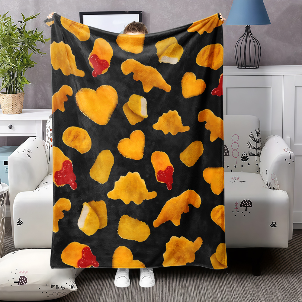 Foody Snacks - Plaid à thème snack créatif, cadeau