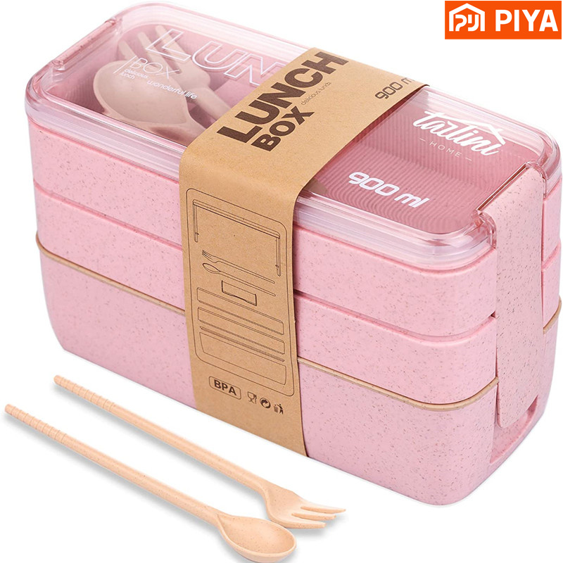 Food Snacks Box - Boîte à bento portable en paille