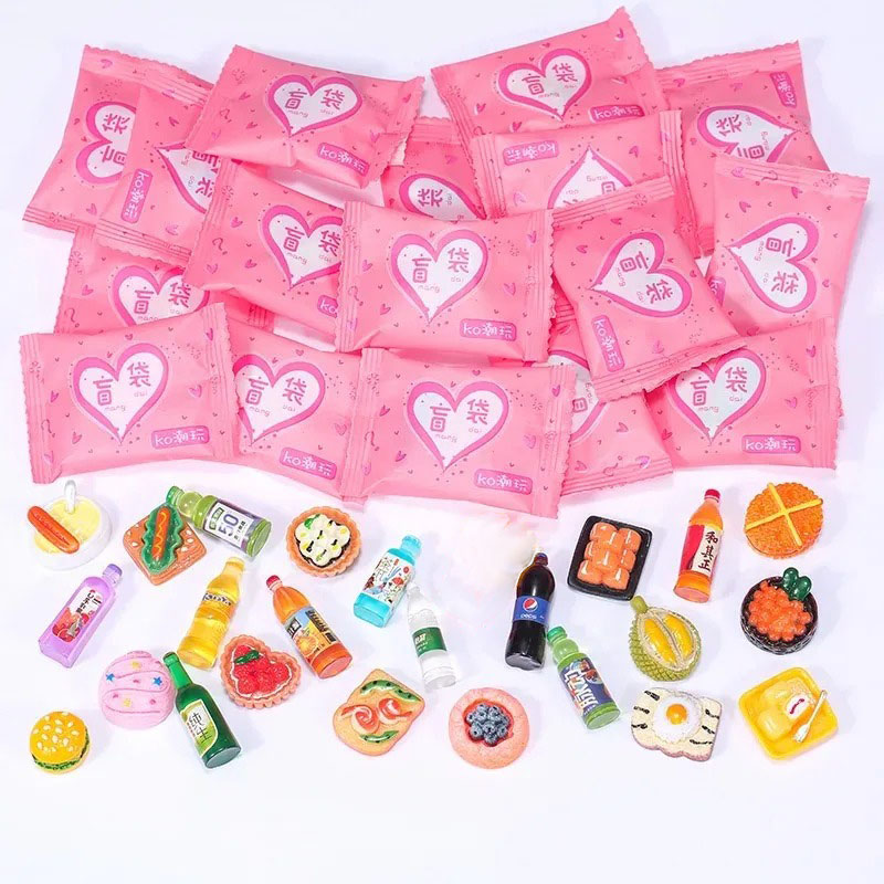 Food Snacks Drinks - Sachets de style aléatoire, jouets miniatures