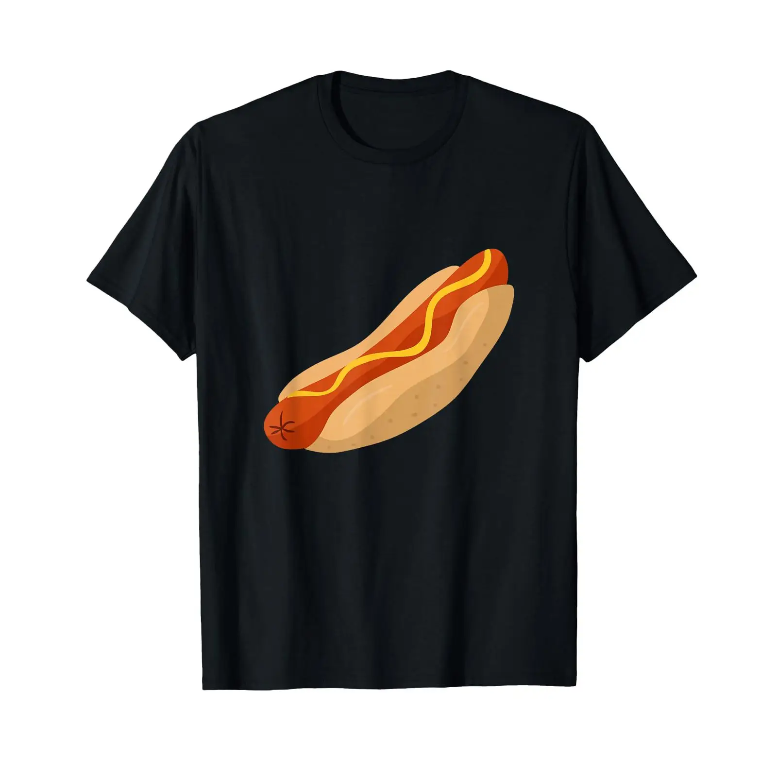 Foody Snacks - T-shirt unisexe noir vintage délavé légèrement