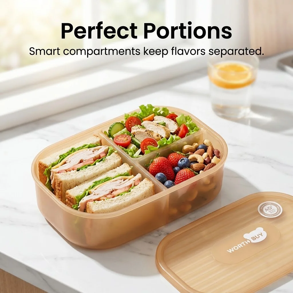 Boîte à bento en plastique amo - Food Snacks Box avis et prix