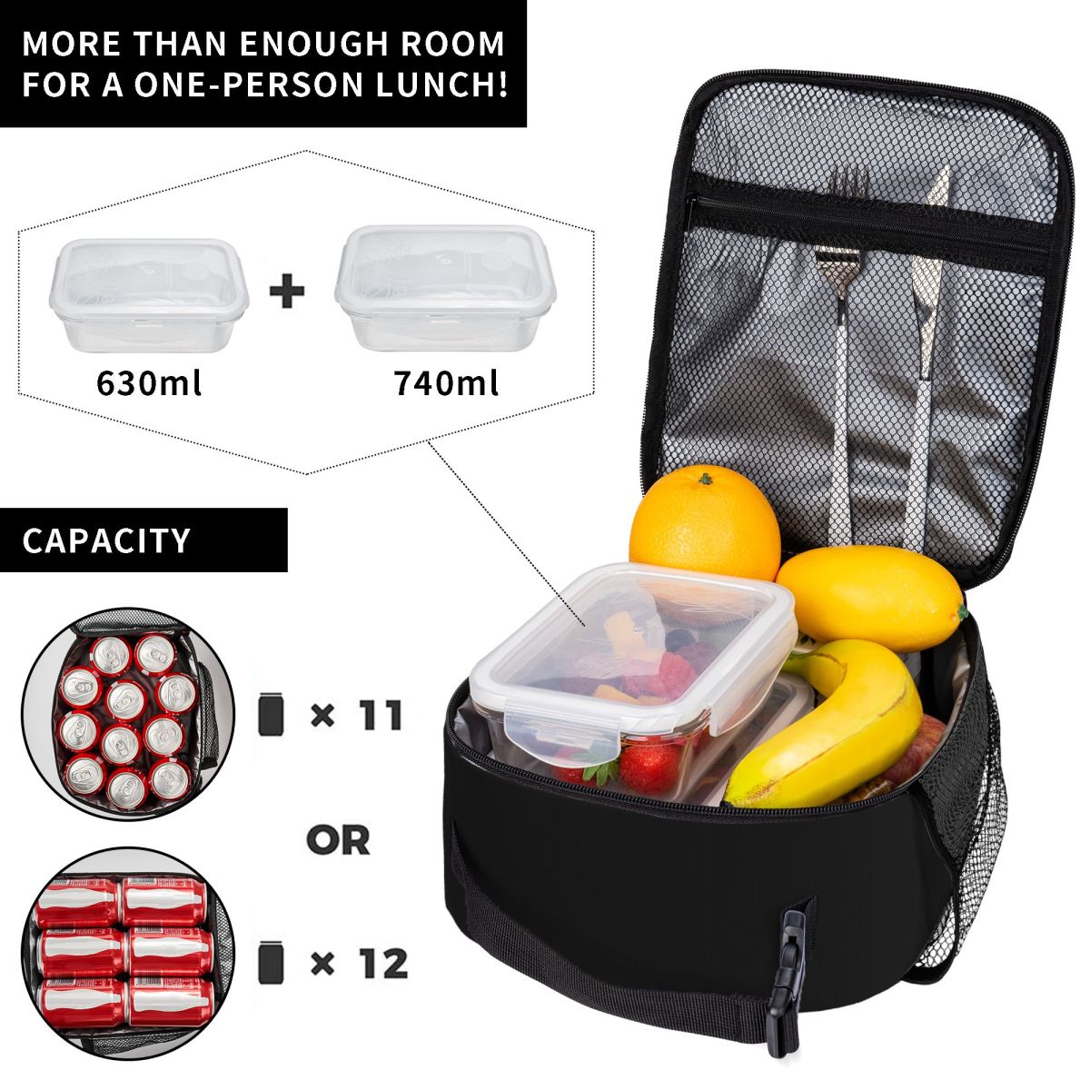 Sac Isotherme Multipoche Humor - Foody Snacks avis et prix