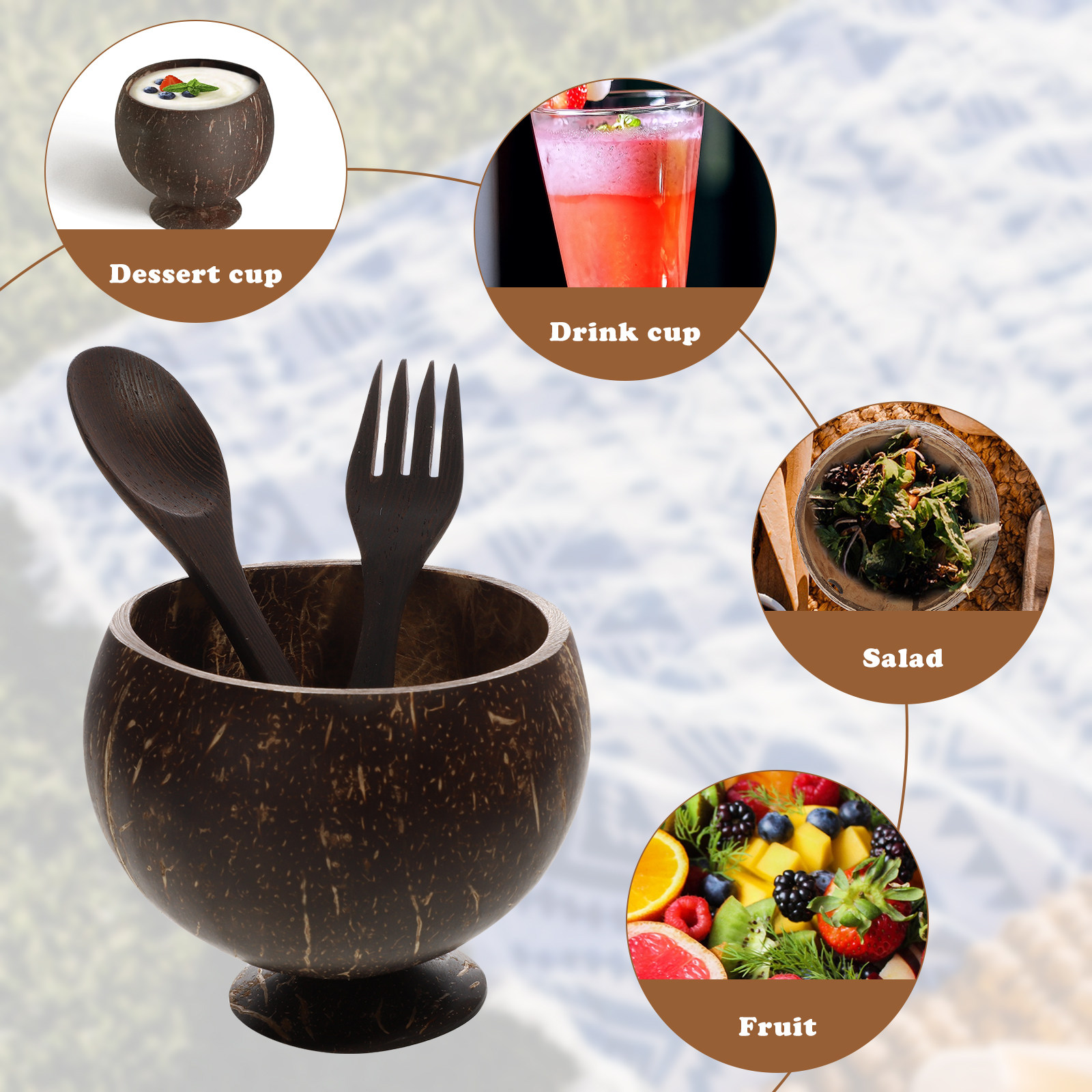 1 ensemble de bols en coquille - Healthy Snacks Food avis et prix
