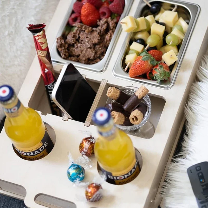 Plateau rectangulaire en bambo - Food Snacks Drinks avis et prix