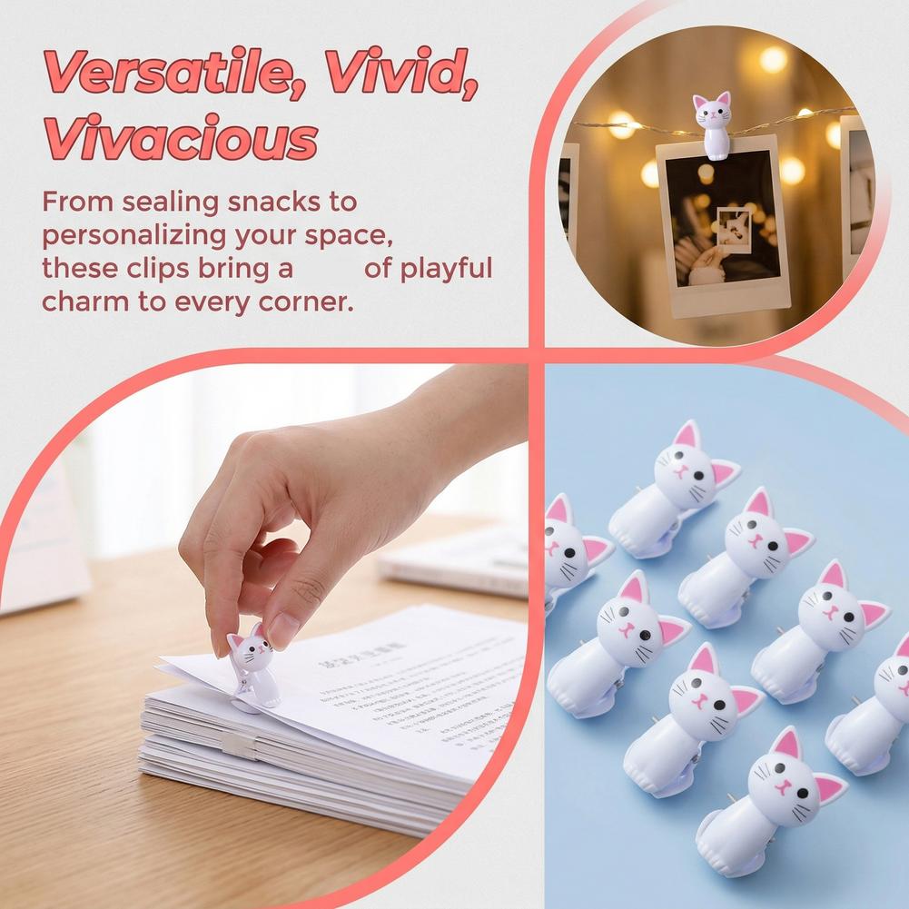 8 pinces en forme de chat pour - Food Snacks Packaging avis et prix