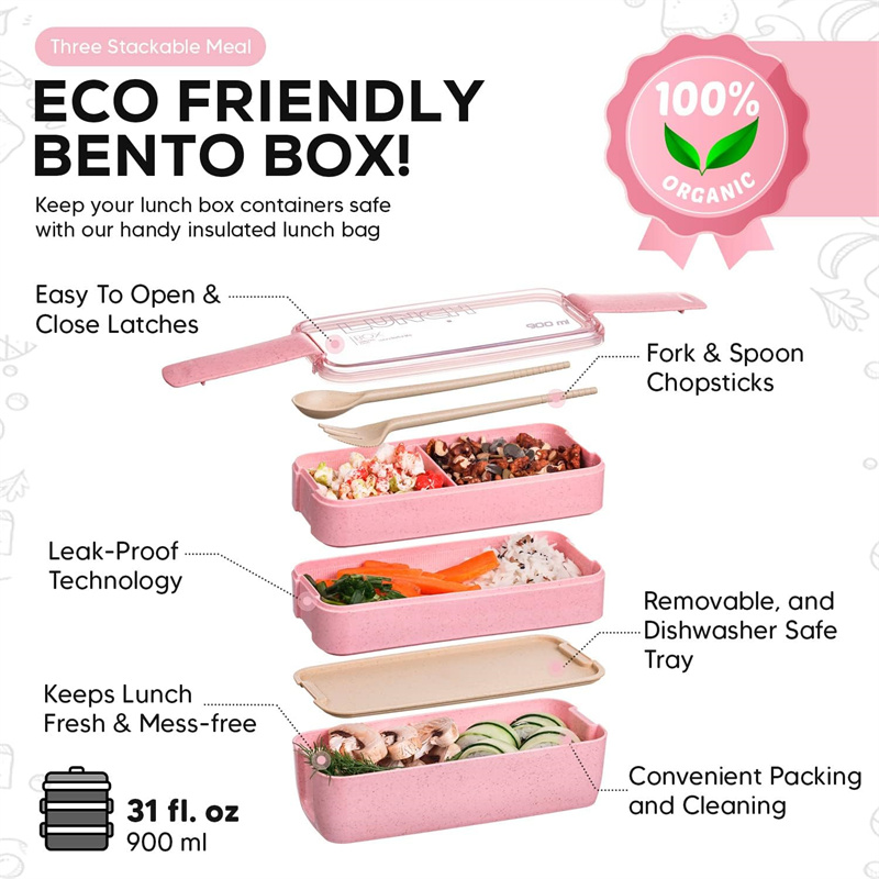 Boîte à bento portable en pail - Food Snacks Box avis et prix