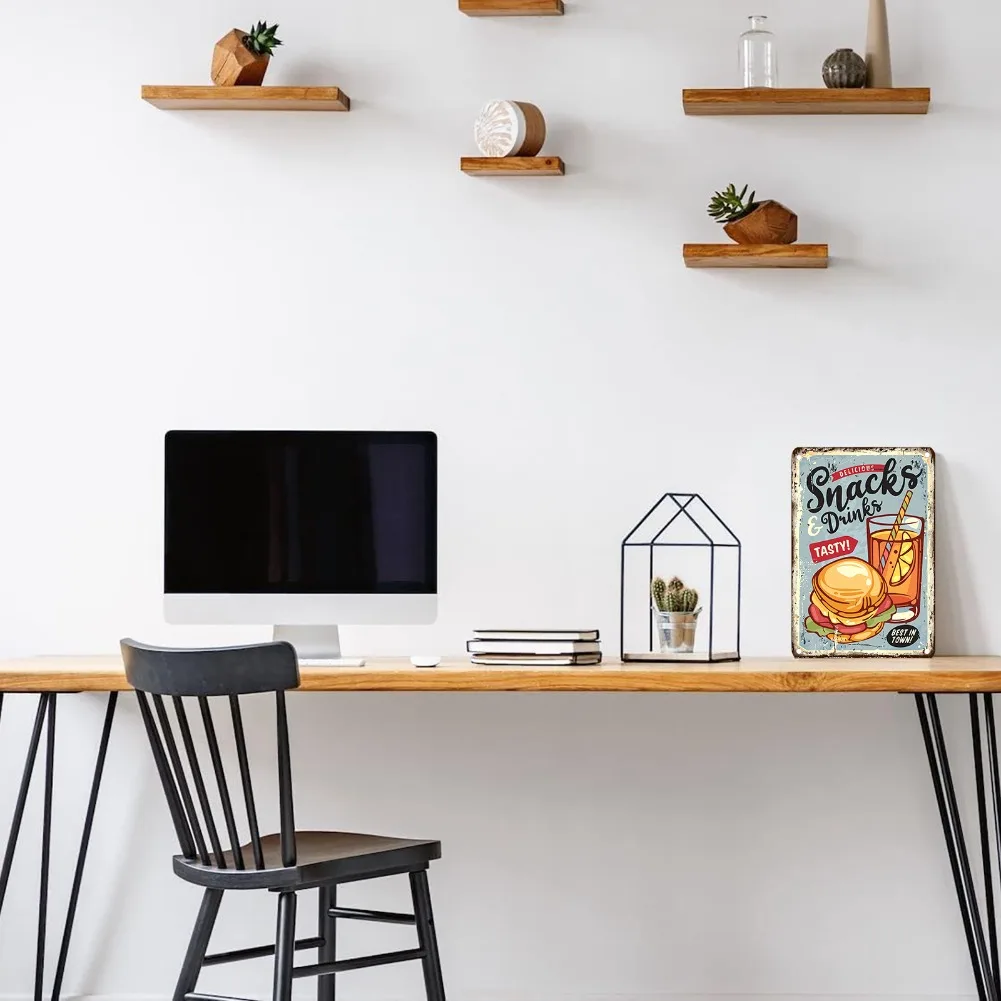 Panneau métallique alimentaire - Food Snacks With Iron avis et prix